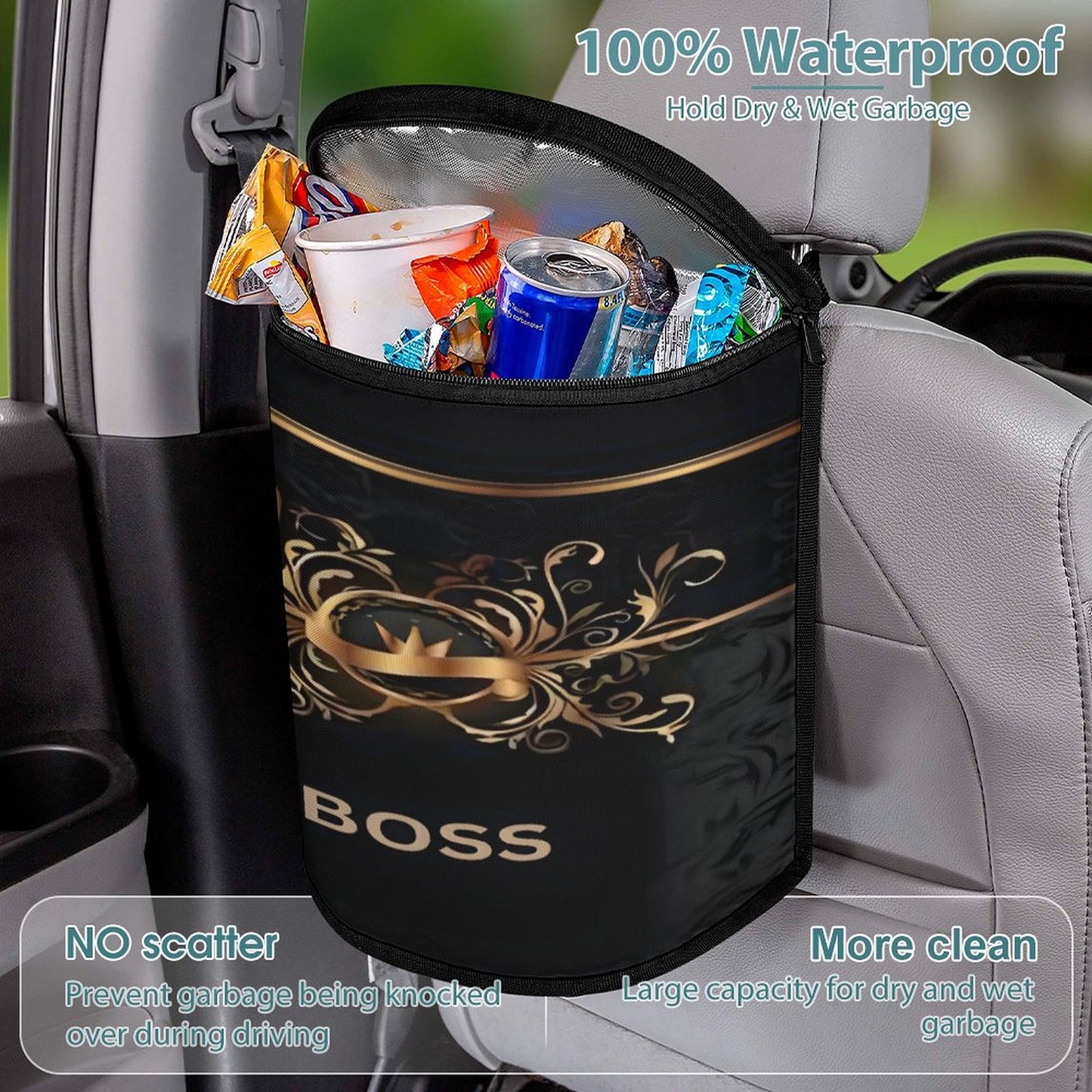 Collapsible Car Trash Bin