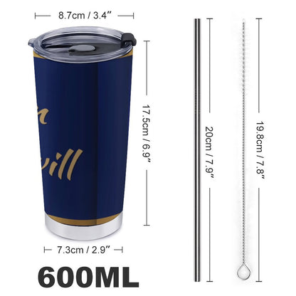 Car Travel Mug Set with Cleaning Kit (590ml/20oz)