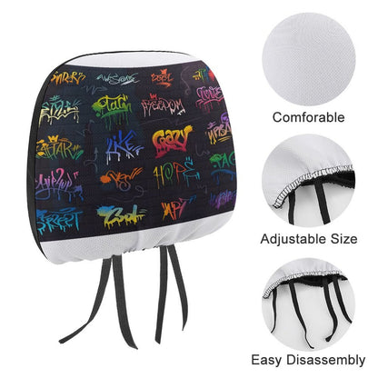 Custom Car Headrest Covers