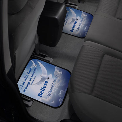 Car Mat Set of 4-BELIEVE