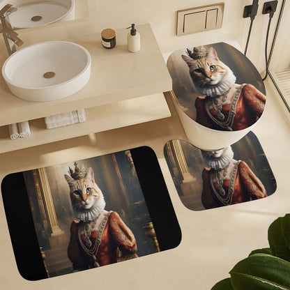 Coral Velvet Restroom Rug Set of 3-19.7"x31.5"/50x80cm