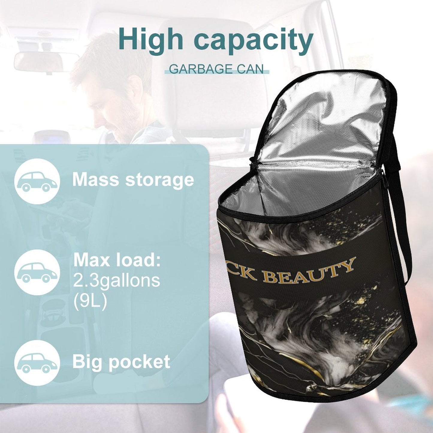 Collapsible Car Trash Bin