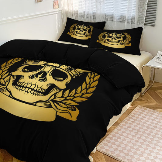 3-Piece Bedding Set-86"×70"/ 218×177cm (Dual-sideded Printing)
