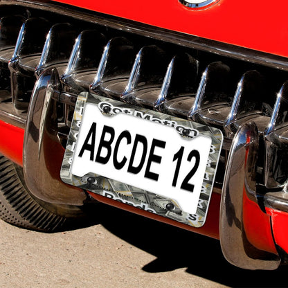 License Plate Frame with 4 Flat Holes(1 Pair)