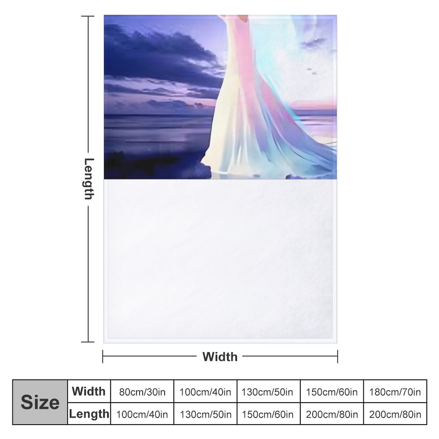 280gsm Flannel Blanket-30"x40" (Dual-sided Printing)