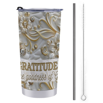 Car Travel Mug Set with Cleaning Kit (590ml/20oz)