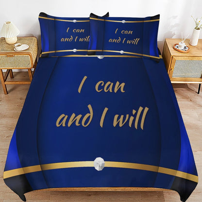 3-Piece Bedding Set-90"x90"/ 229x229cm (Dual-sided Printing)