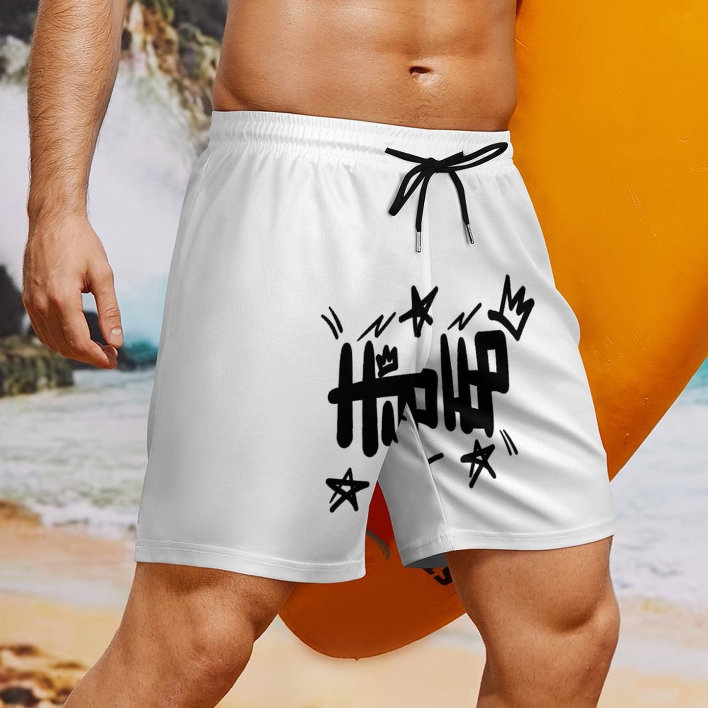 Men's Beach Shorts with 4 Pockets