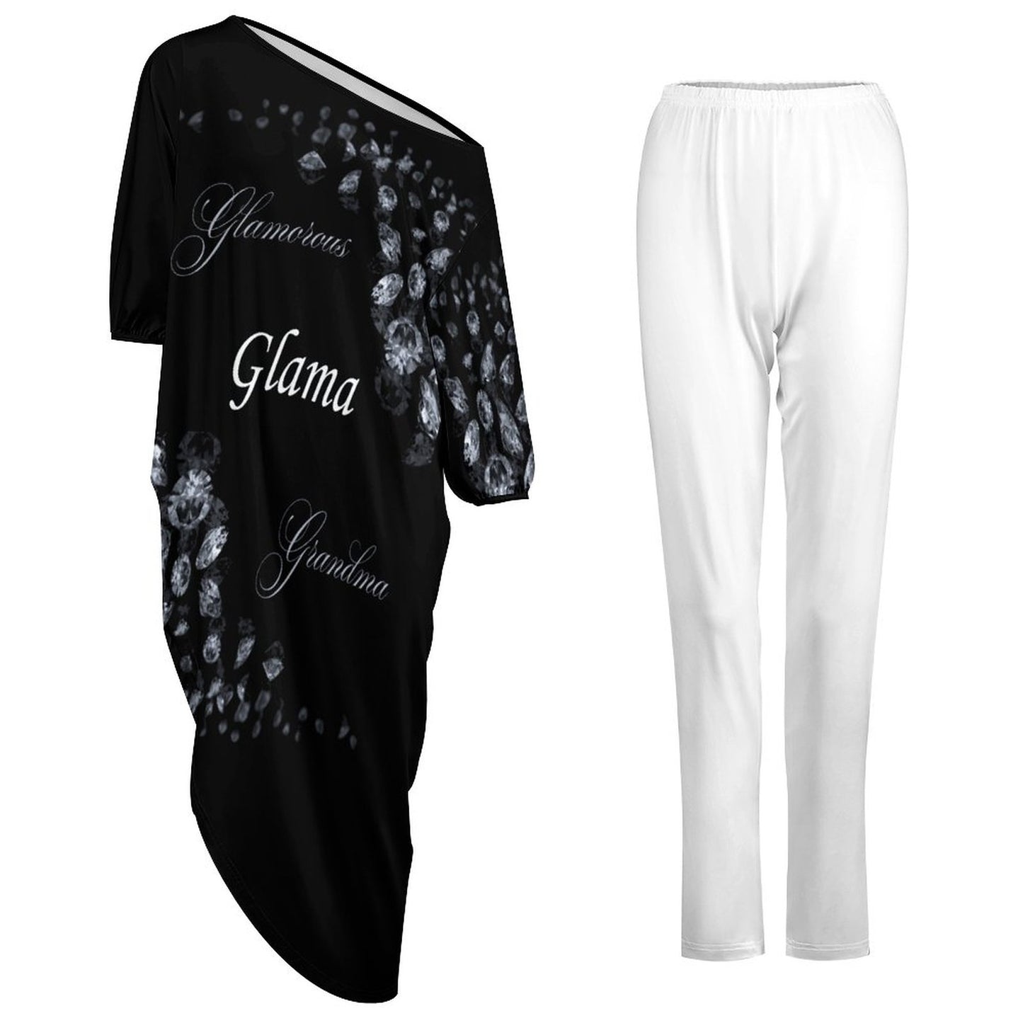 Diagonal Shoulder Two Piece Set VTZ (All-Over Printing)
