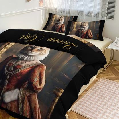 3-Piece Bedding Set-102"x90"/ 259x229cm (Dual-sided Printing)