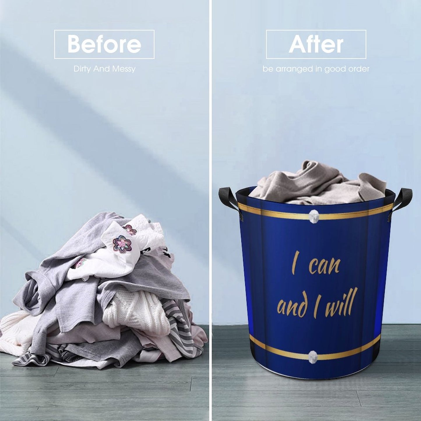 Oxford Collapsible Laundry Basket
