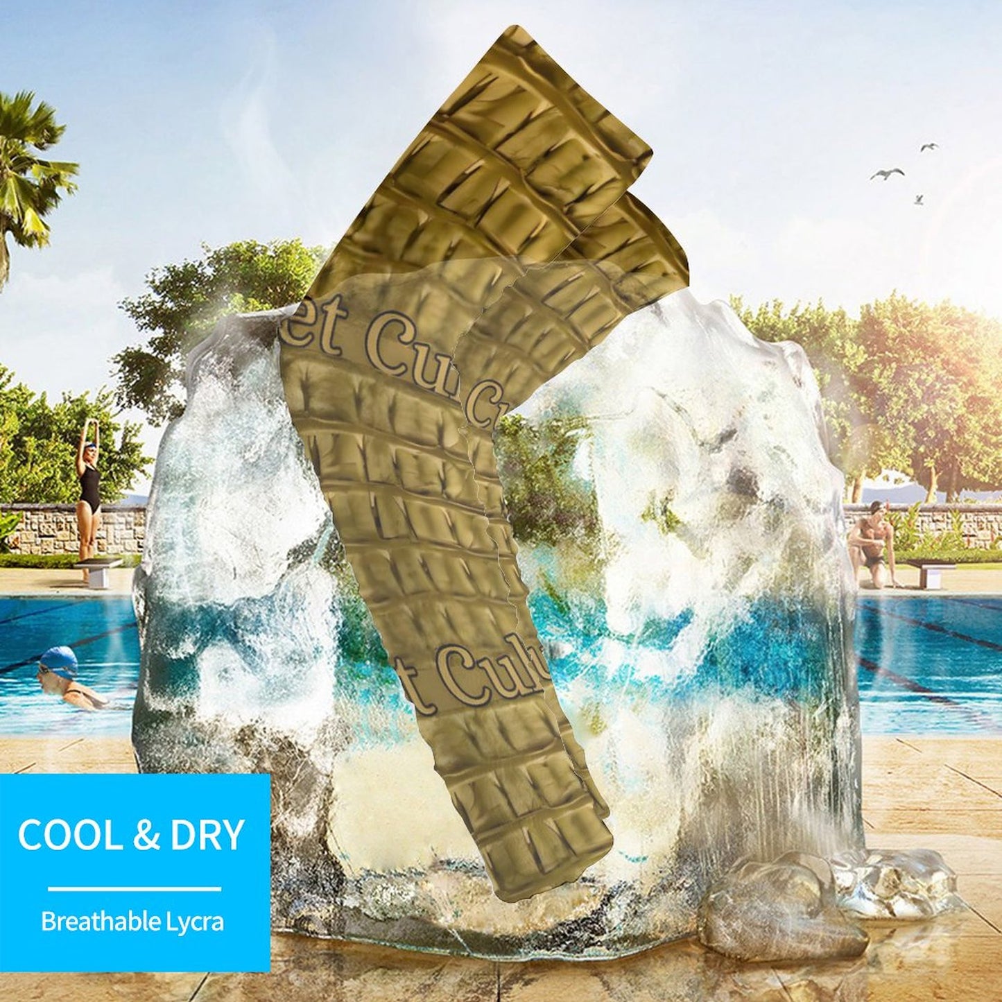 STREET CULTURE Alligator Cooling UV-Proof Arm Sleeves (A Pair)