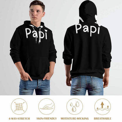 230gsm Men's Cool Hoodie with Double-layer Cap (All-Over Printing)