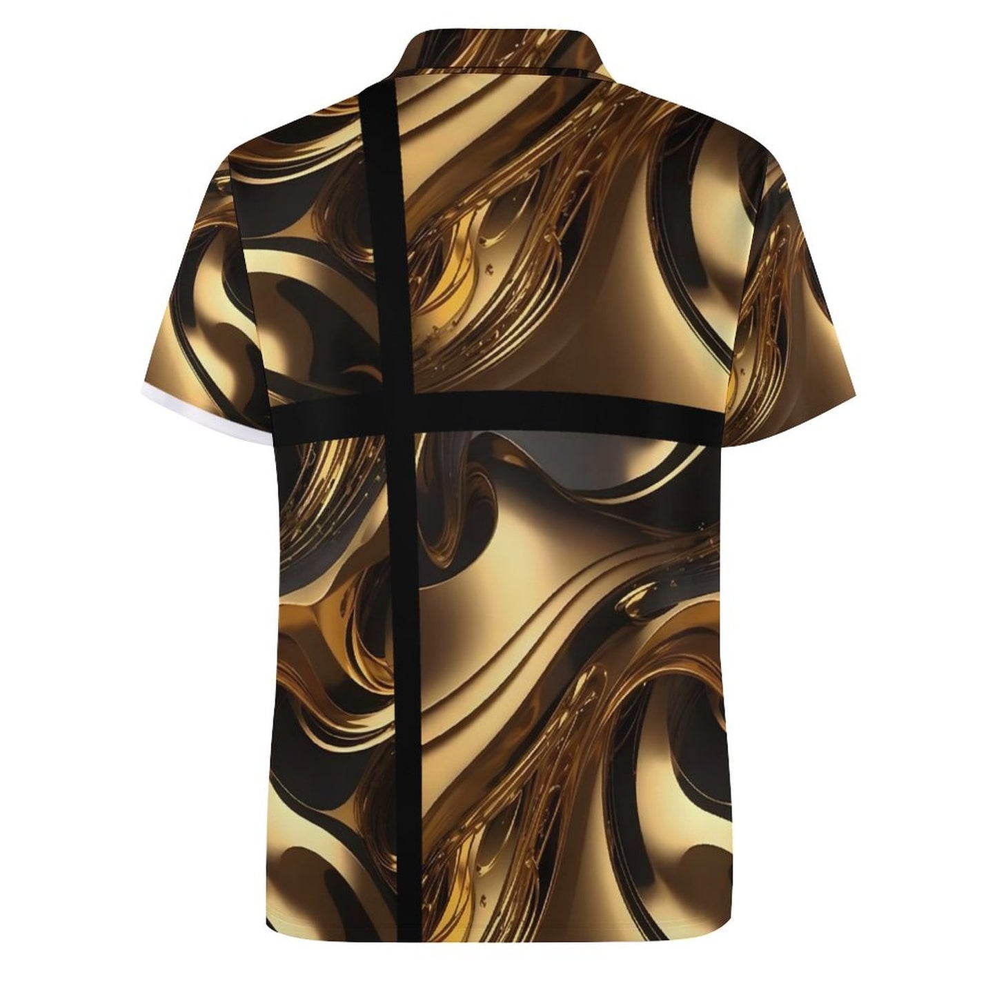 Custom Polo Shirts with All-Over printing Design Straight B612