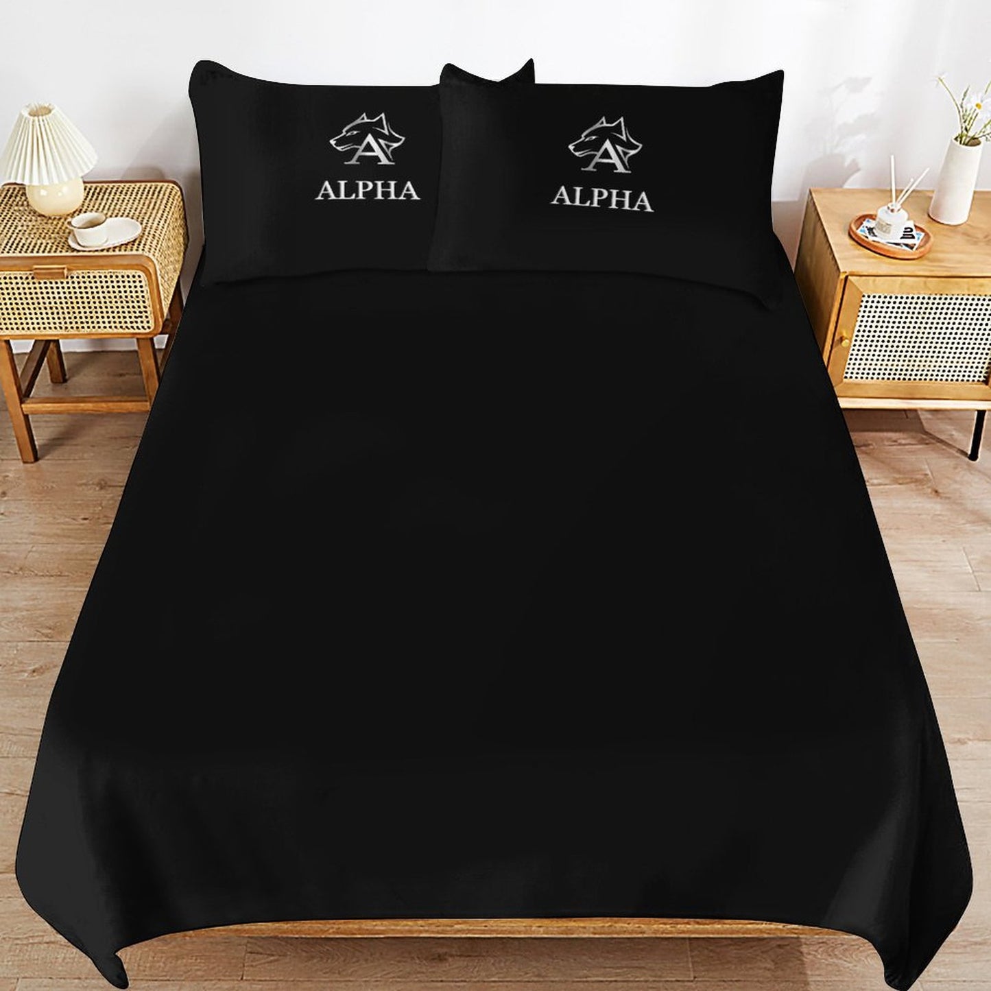 3-Piece Bedding Set-90"x90"/ 229x229cm (Dual-sided Printing)