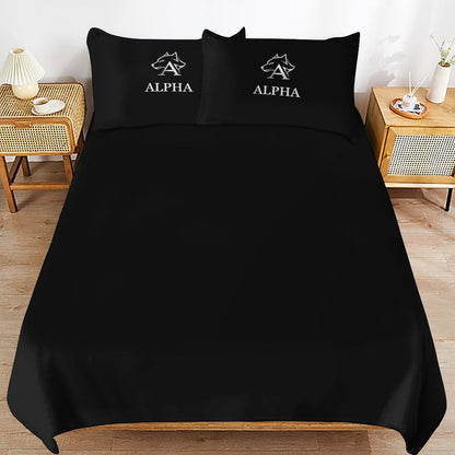 3-Piece Bedding Set-90"x90"/ 229x229cm (Dual-sided Printing)
