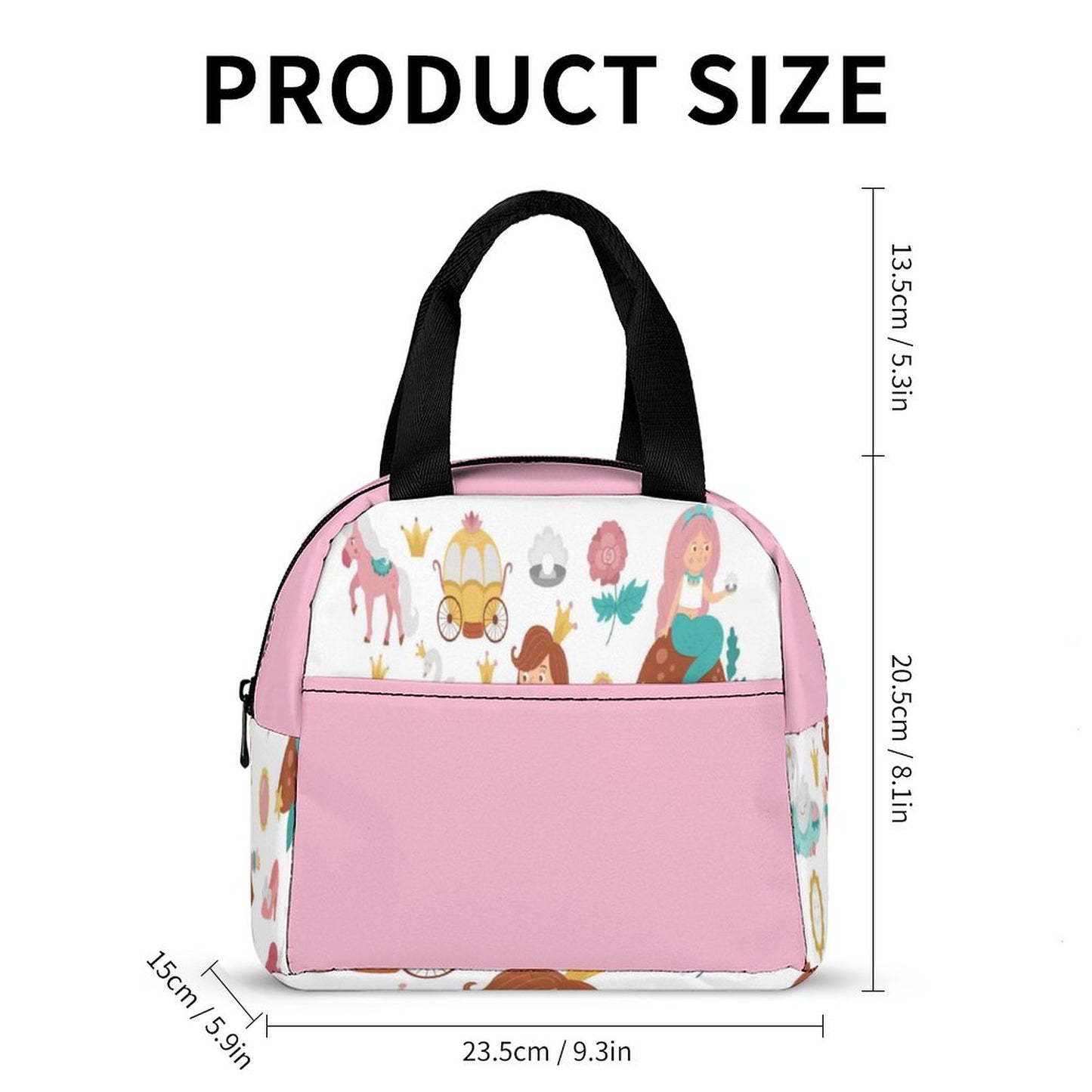 Insulated Lunch Bag with Pocket (All-Over Printing)