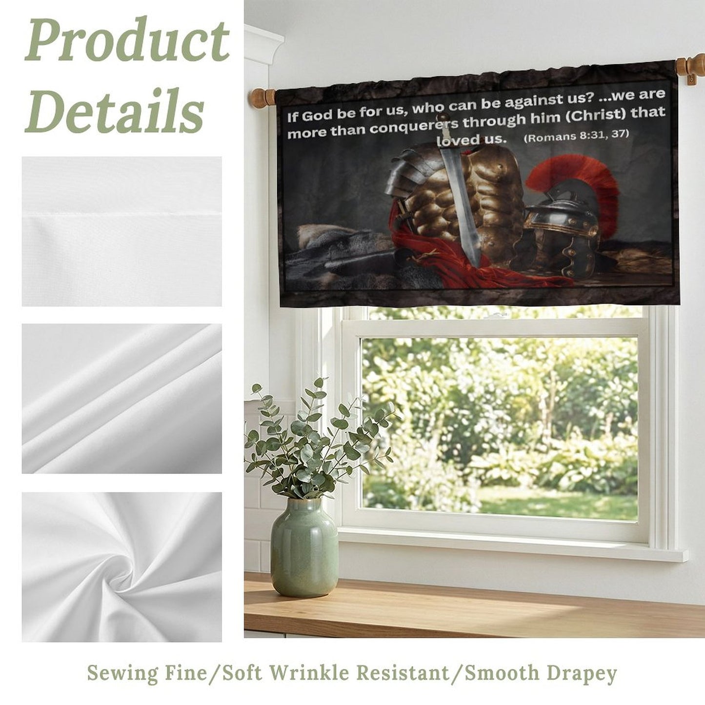 Short Window Curtains(All-Over Printing)