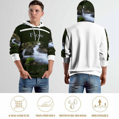 230gsm Men's Personalized Hoodie with Double-layer Cap (All-Over Printing)