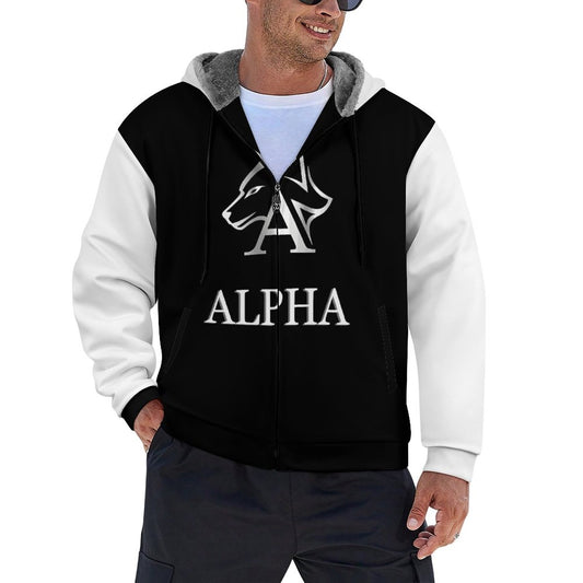 230gsm Full Zip up Hoodie with Plush Lining WZIP (All-Over Printing)