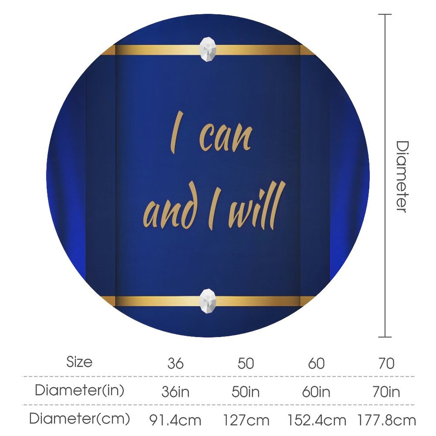 Round Tablecloth on Round Table