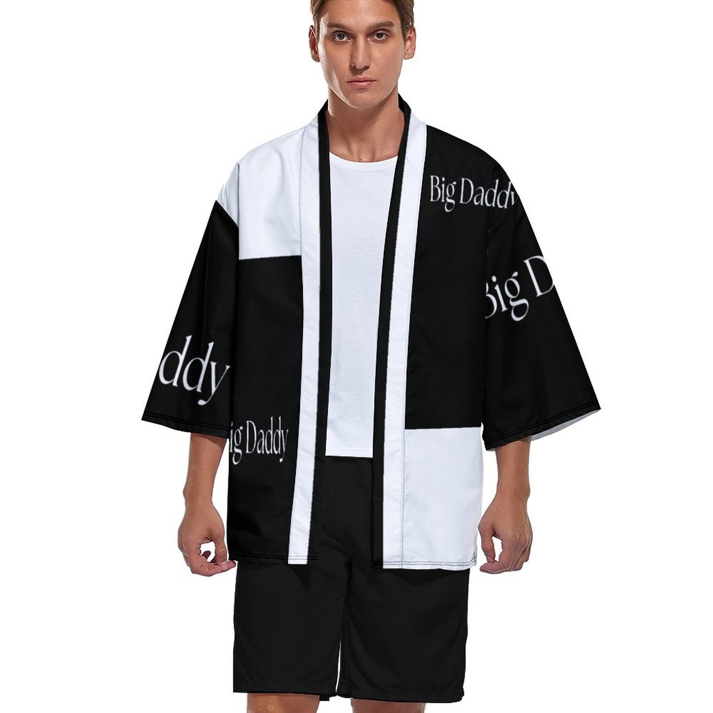 Drop Shoulder Male Kimono Cardigan-BIG DADDY
