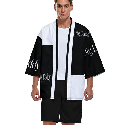 Drop Shoulder Male Kimono Cardigan-BIG DADDY