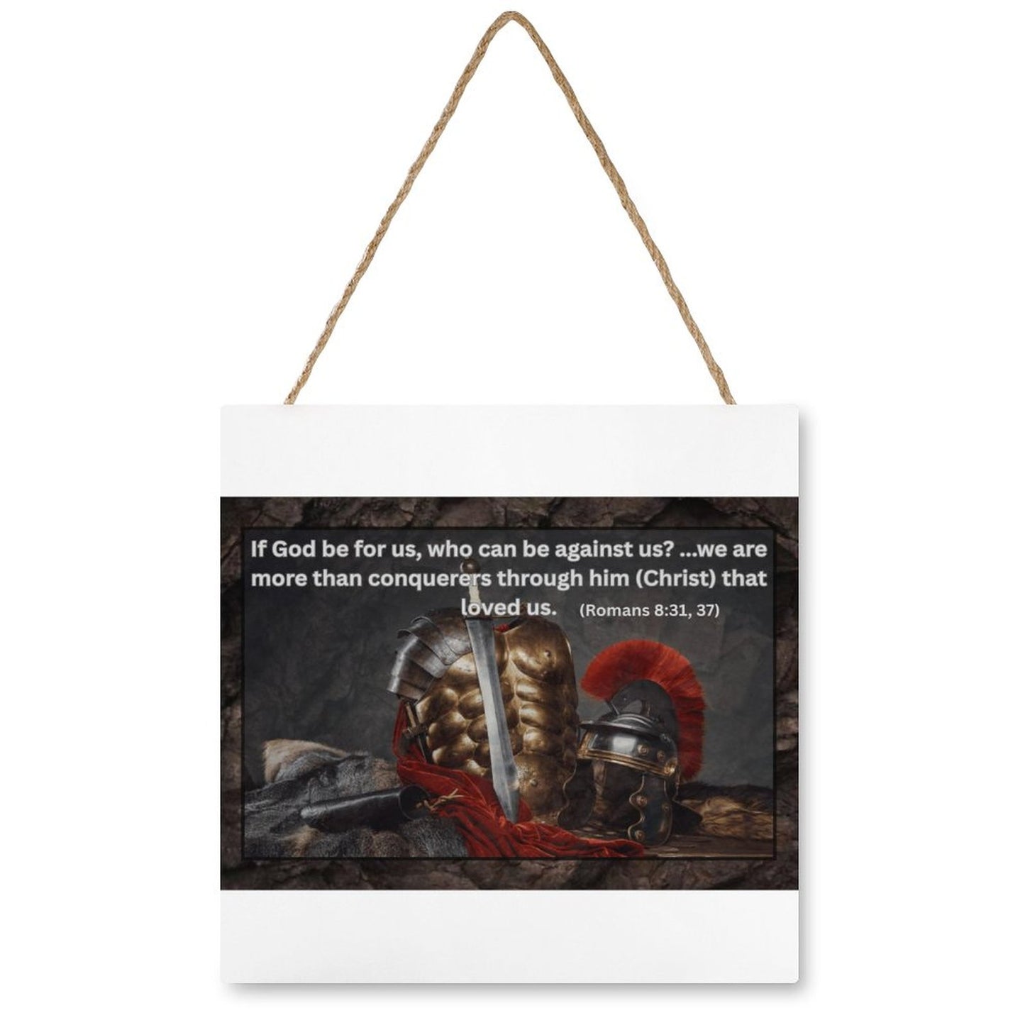 Square Wood Wall Decor Hanging Sign-12"x12"/30x30cm