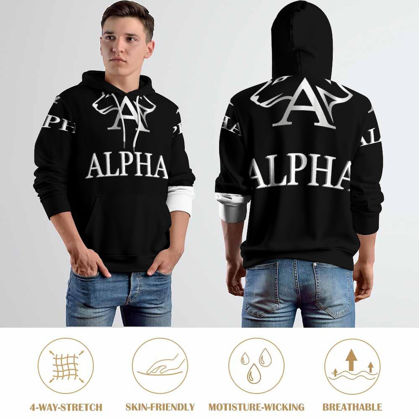 280gsm Custom Hoodie No Minimum with Double-layer Cap