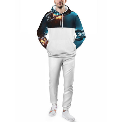 250gsm Imitation Cotton Hoodie & Joggers Set 4T03 (All-Over Printing)