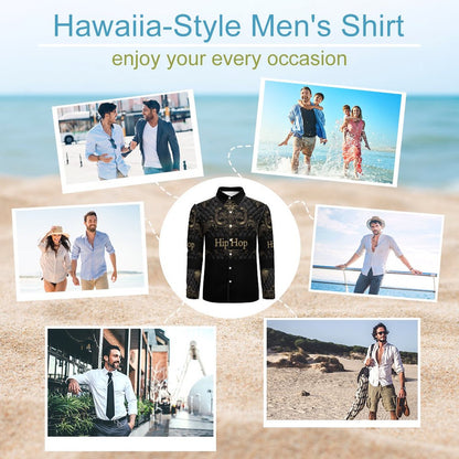 Men's Long Sleeve Shirt with Pocket LS (All-Over Printing)