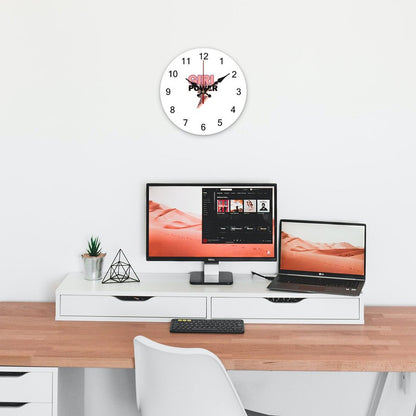 Concise Silent Wooden Wall Clock-9.84"x9.84"/ 25x25cm