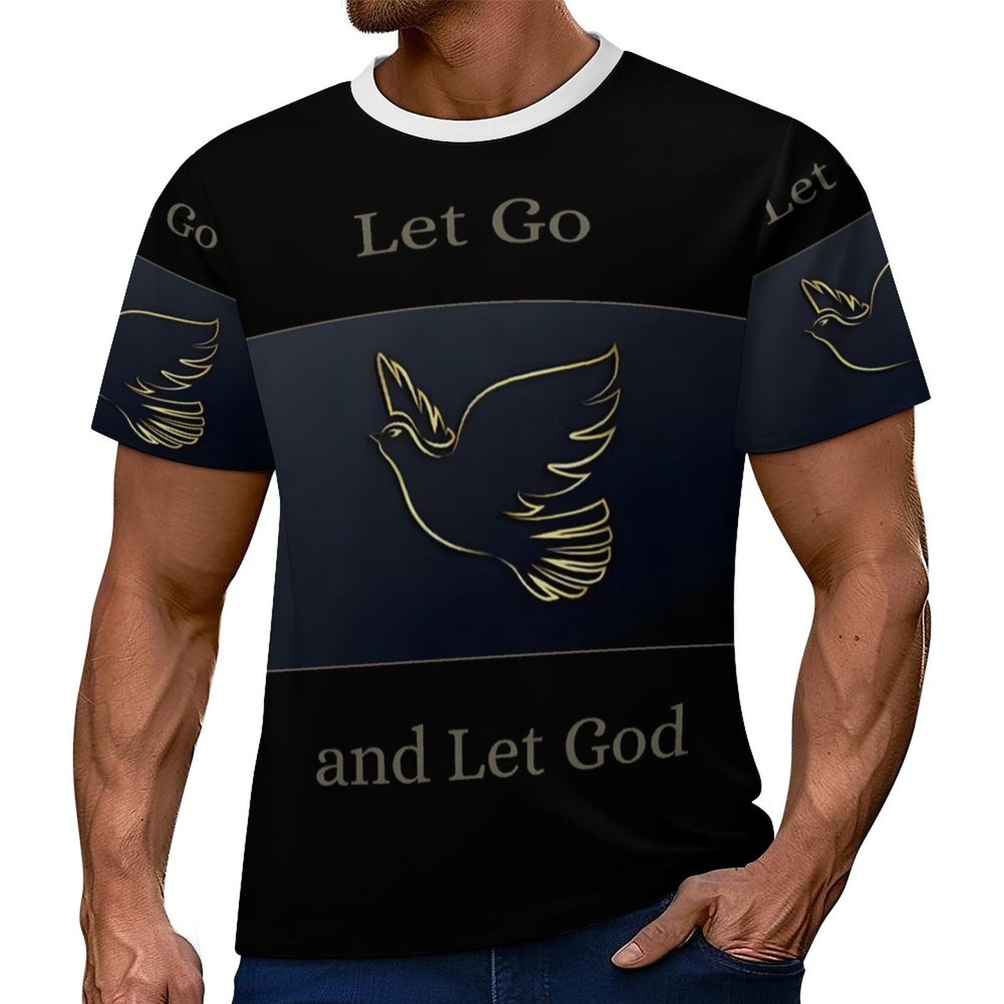 180gsm Men's Casual T-Shirt(All-Over Printing)