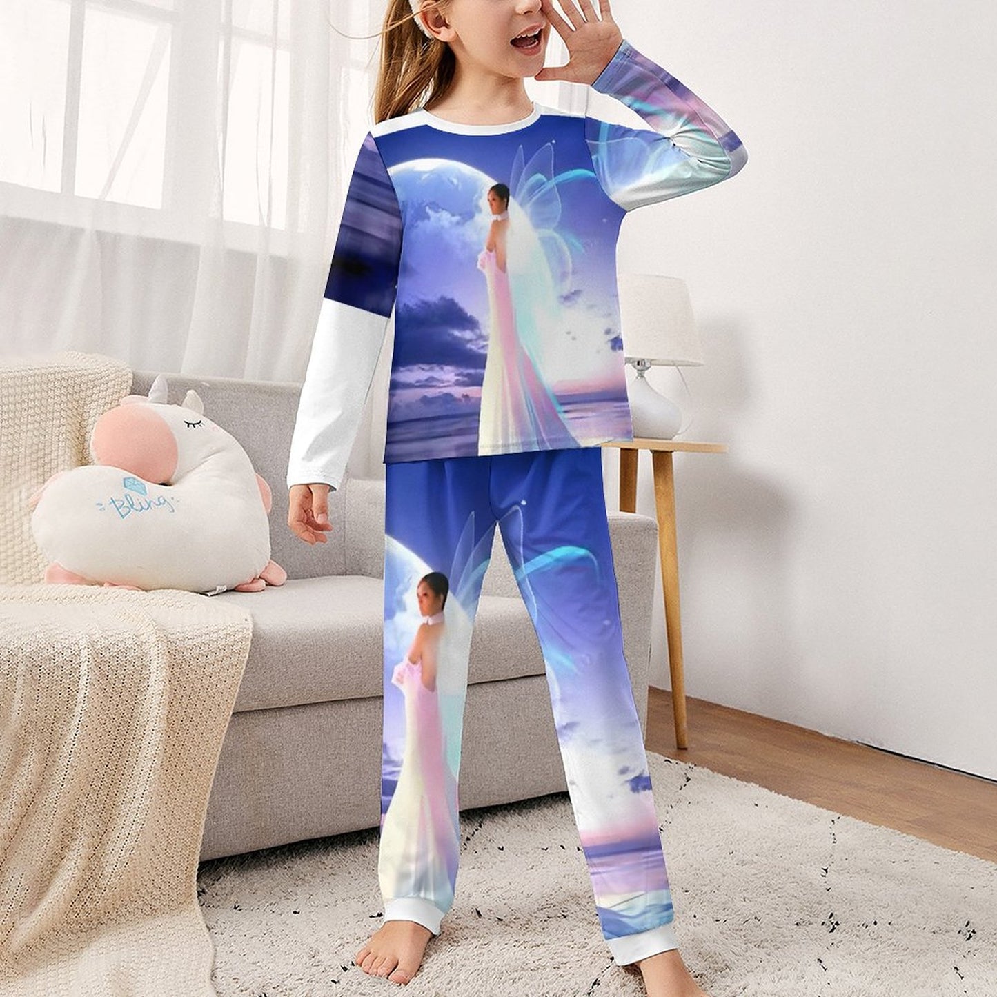 Long Sleeve Girls Nightwear JTZ (All-Over Printing)