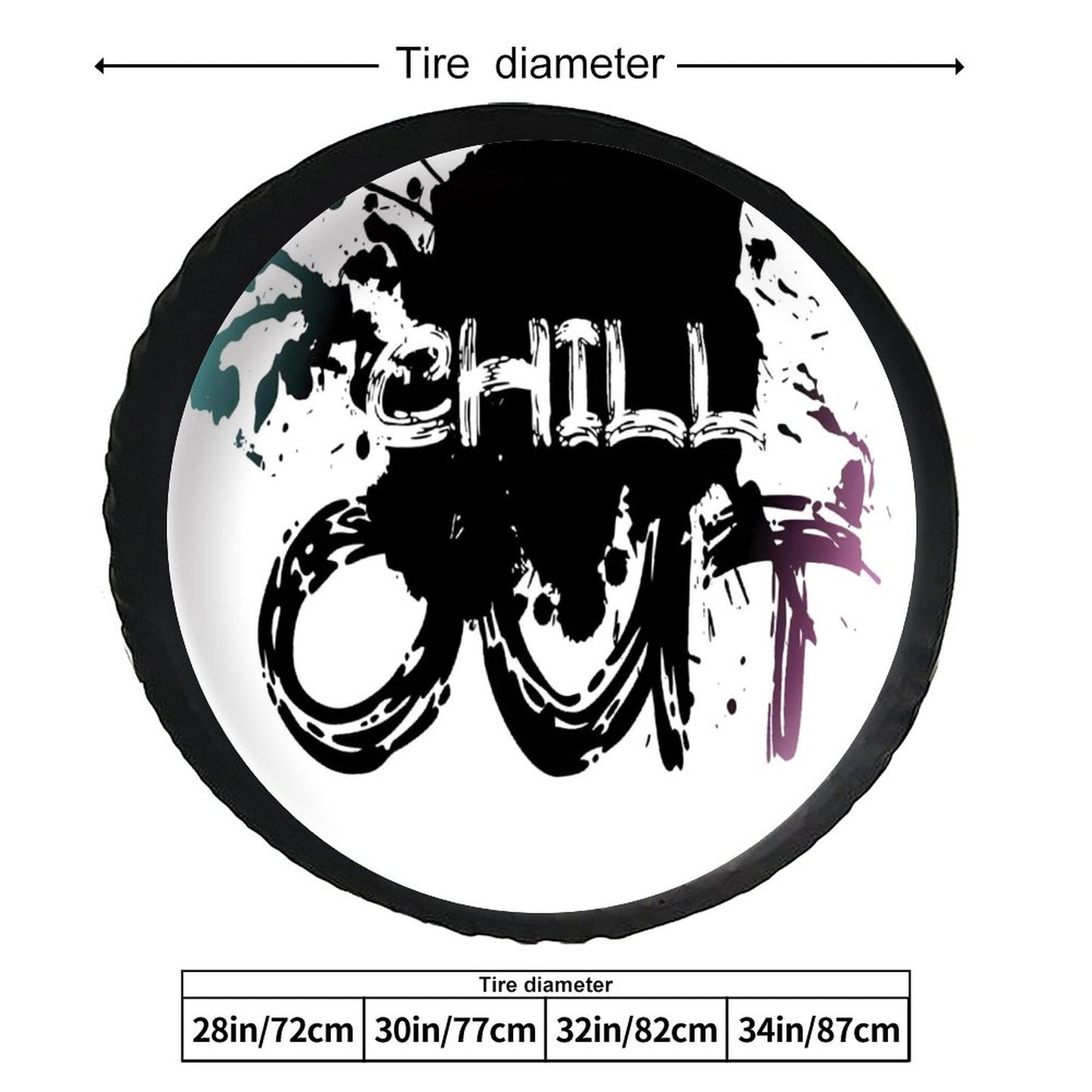 Leather Tire Cover(One-sided Printing)