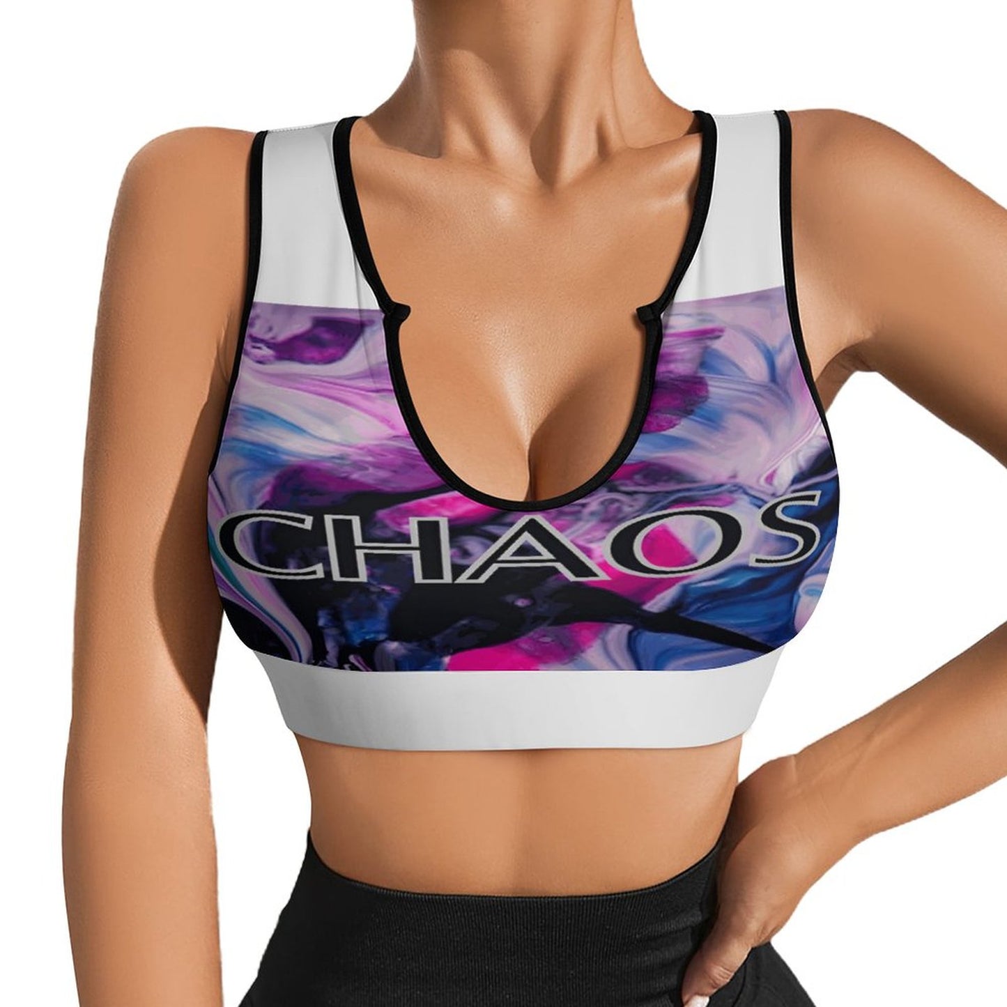 CHAOS Yoga Tank Top (white)-SMALL-2XL