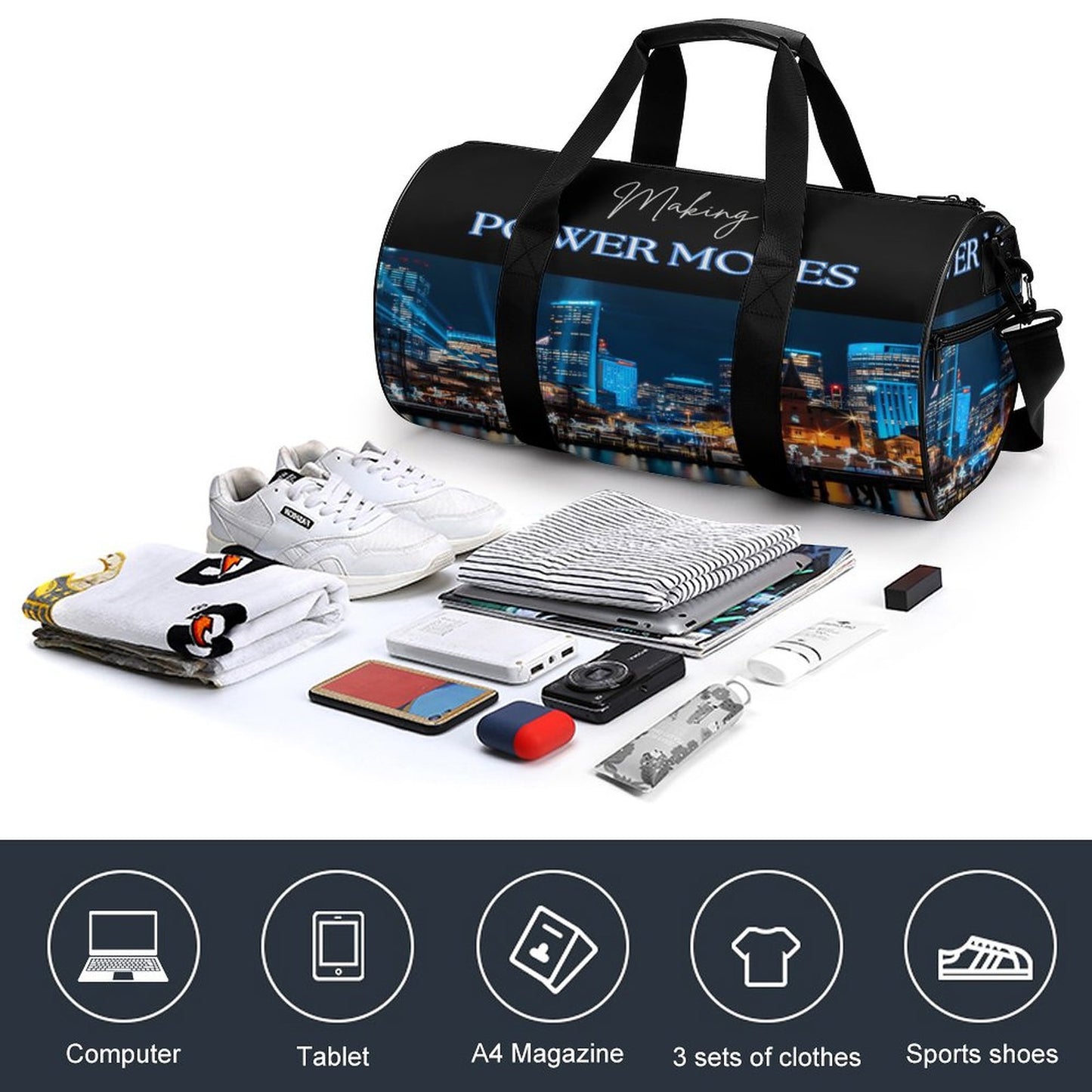 Foldable Duffel Gym Bag Q006
