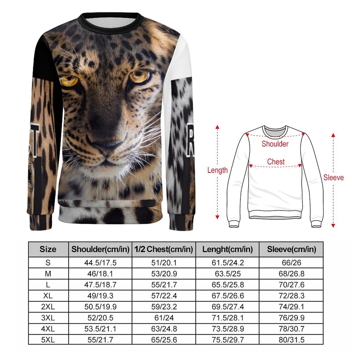 250gsm Round Neck Men's Sweatshirt 4T35 (All-Over Printing)