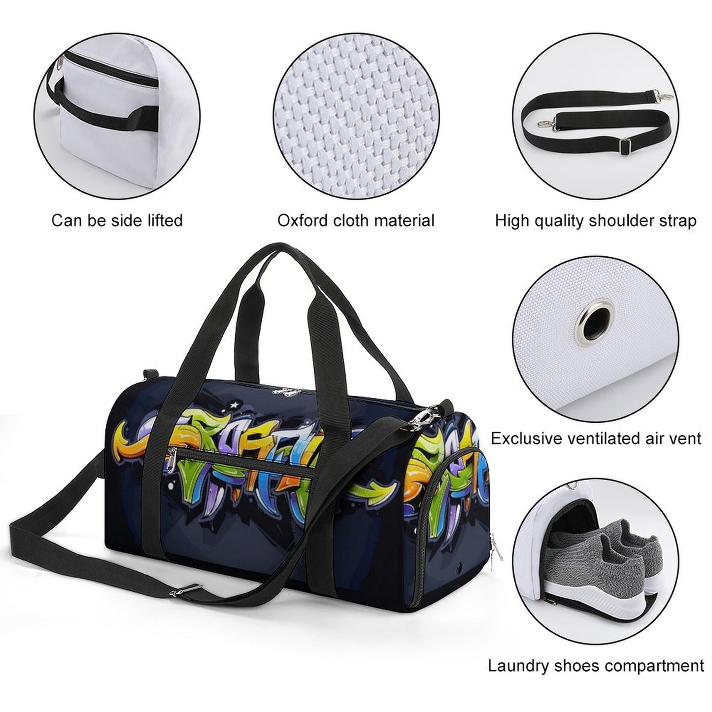 COLORFUL GRAFFITI Large Capacity Sports Duffel/GYM Bag
