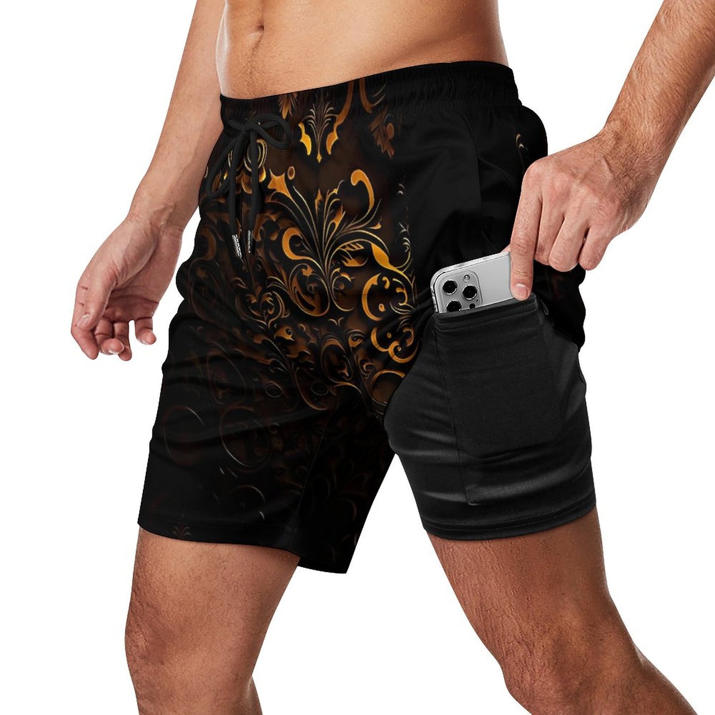 Men's Hawaiian shorts with 4 Pockets