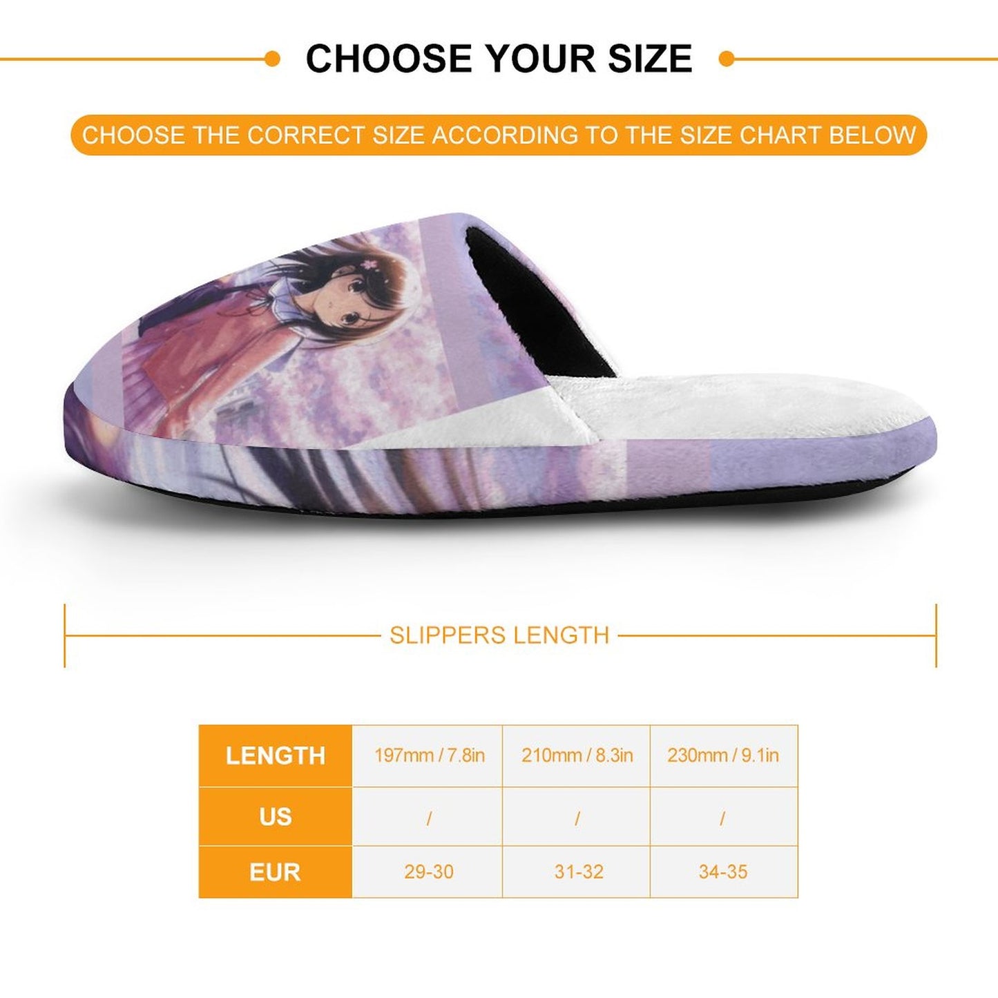 Flannel Children's Cotton Slippers (All-Over Printing)