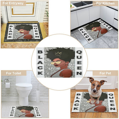 Crystal Velvet Bedroom Floor Mat