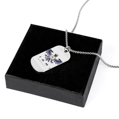 Memorial Necklace with Titanium Steel Square Pendant