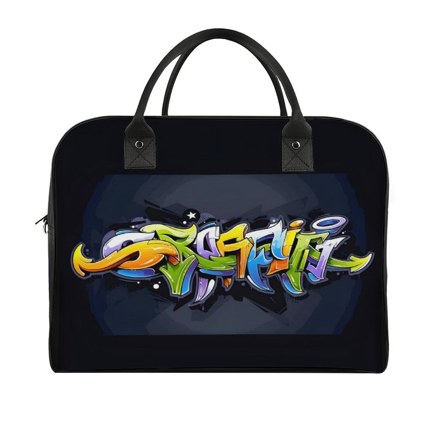 COLORFUL GRAFFITI Travel Bag with double zippers (waterproof)