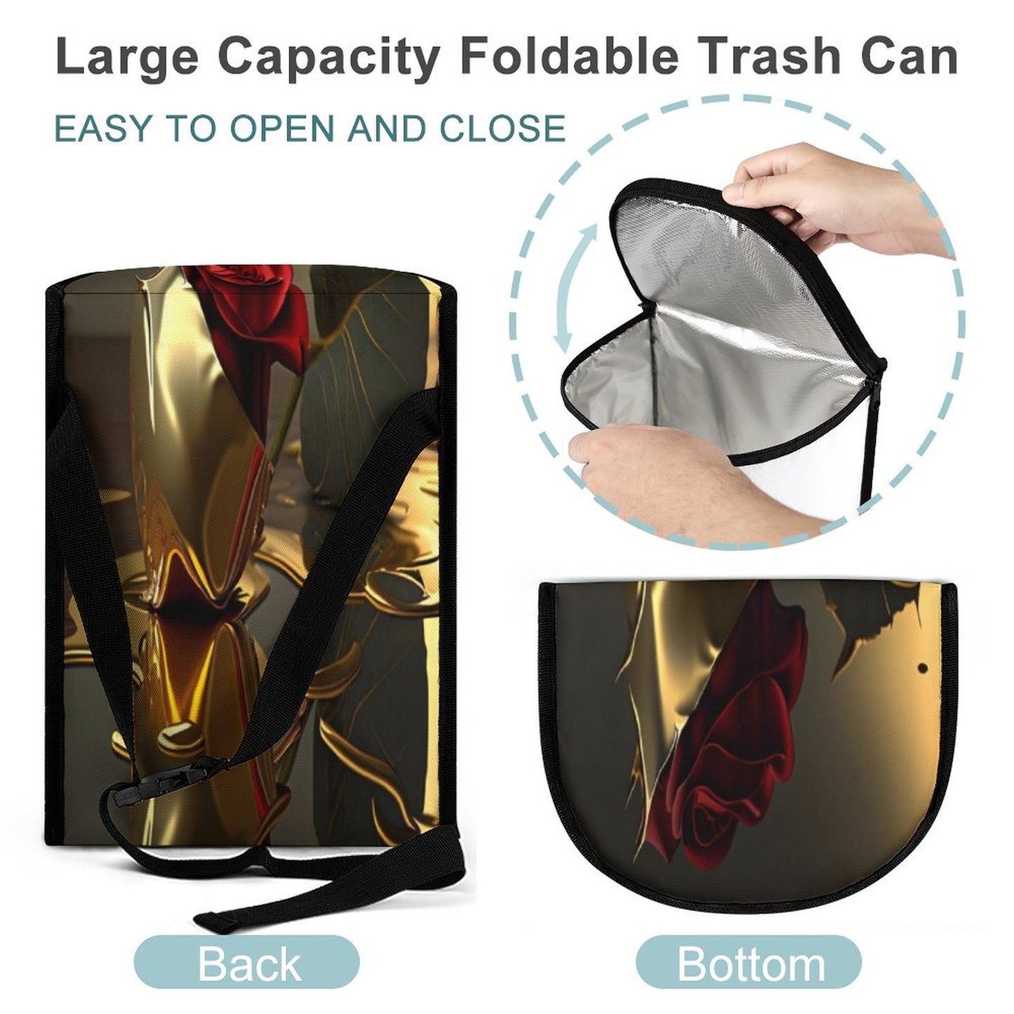 Collapsible Car Trash Bin