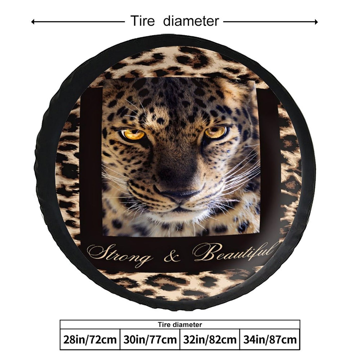Leather Tire Cover(One-sided Printing)