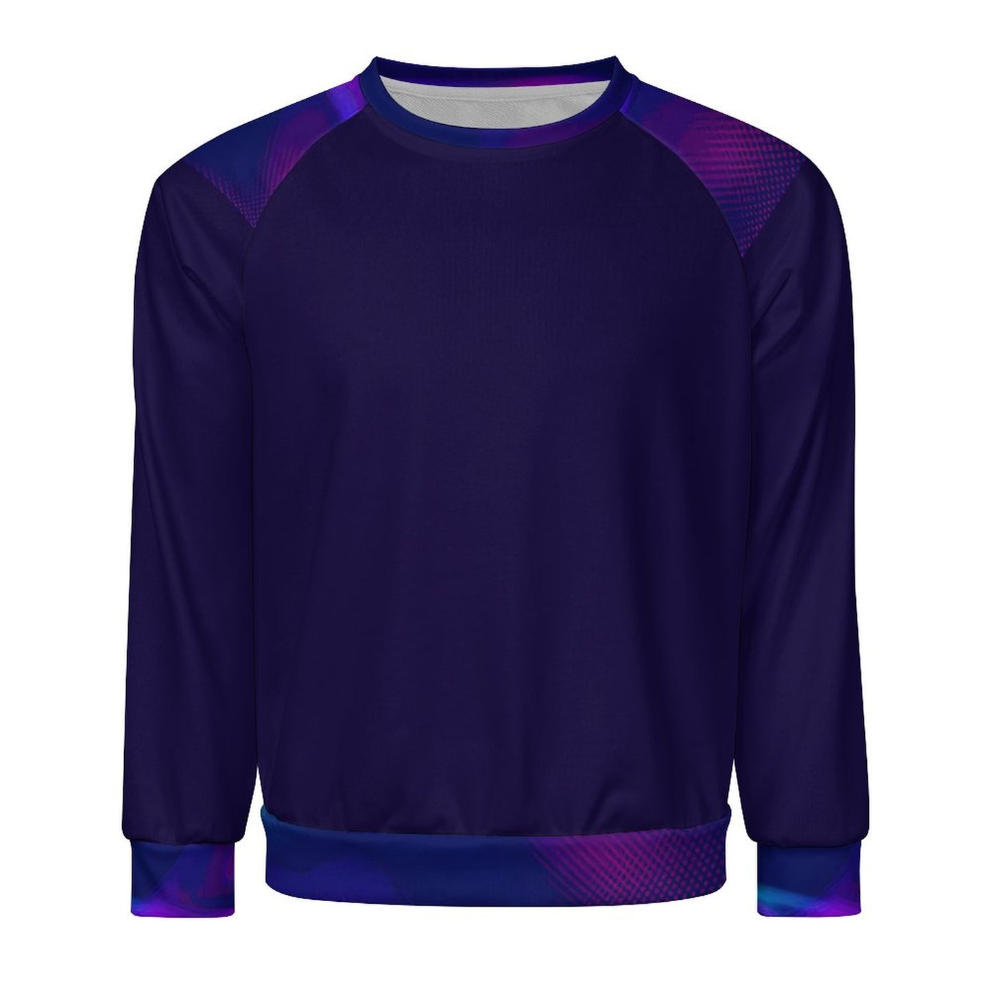 MULTICOLOR Men's Crewneck Raglan Sweatshirt-SMALL-5XL