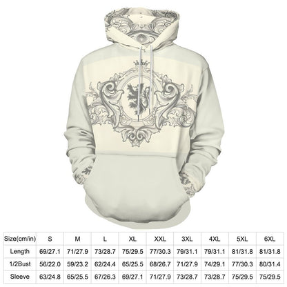 230gsm Men's Cool Hoodie with Double-layer Cap (All-Over Printing)