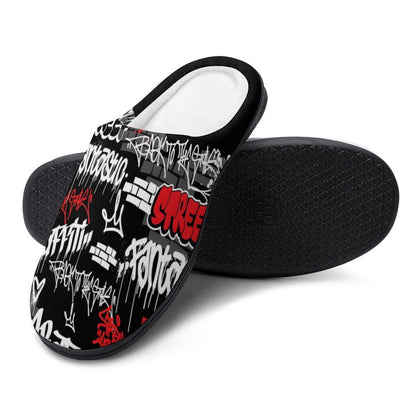 Custom Women's Cotton Slippers for Indoor Wear (All-Over Printing)