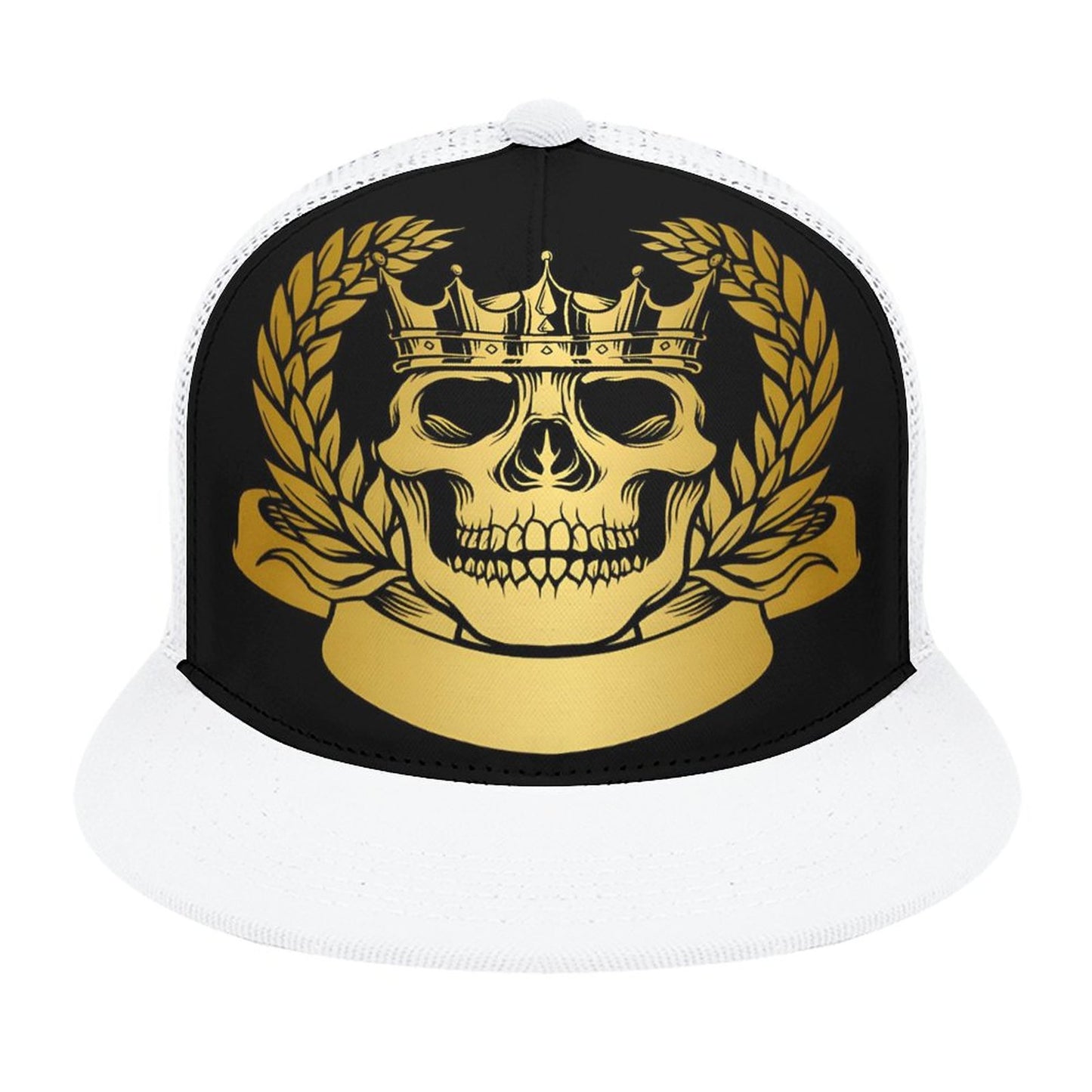 Flat Brim Trucker Hat with Fashion Frontier